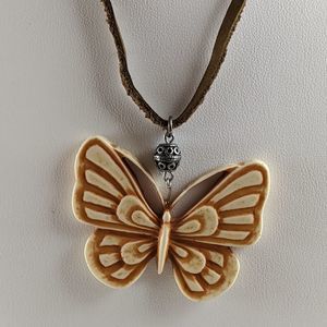 🖤3 for 25🖤Butterfly Leather Cord Boho Necklace